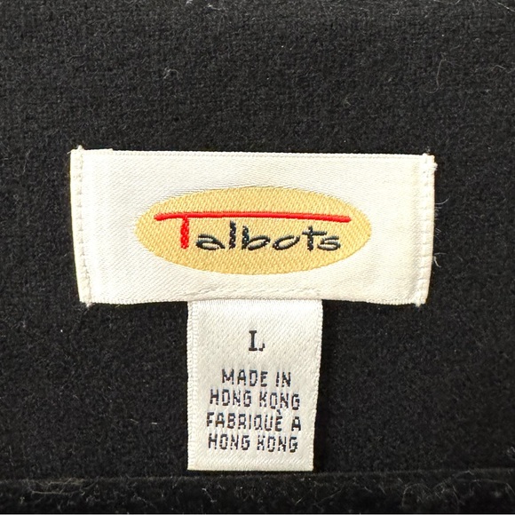 Talbots Woman’s Wool Blend Patchwork Christmas Vest Embroidered Holiday Sz. L - Picture 5 of 8